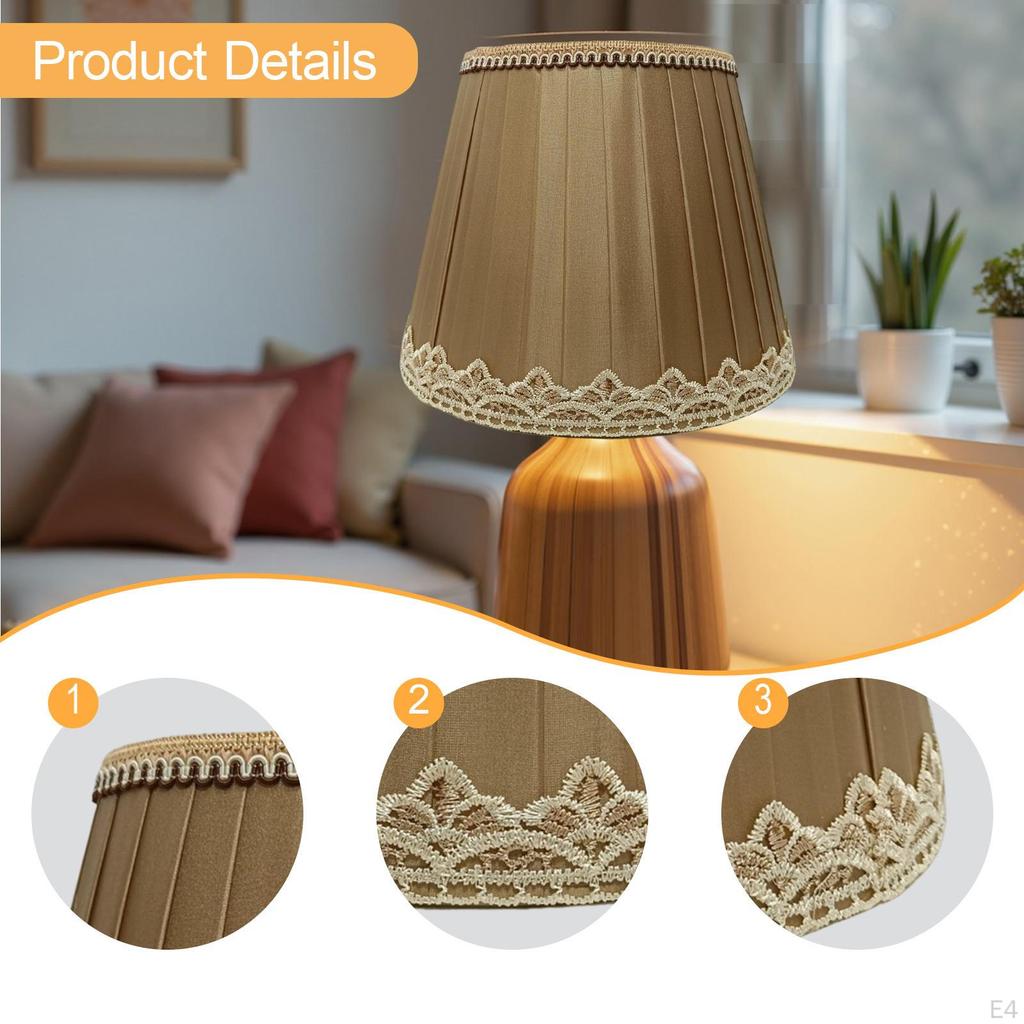 Lampshade Decorative Easy to Install Light Cover for Office Farmhouse Bedside Bedroom