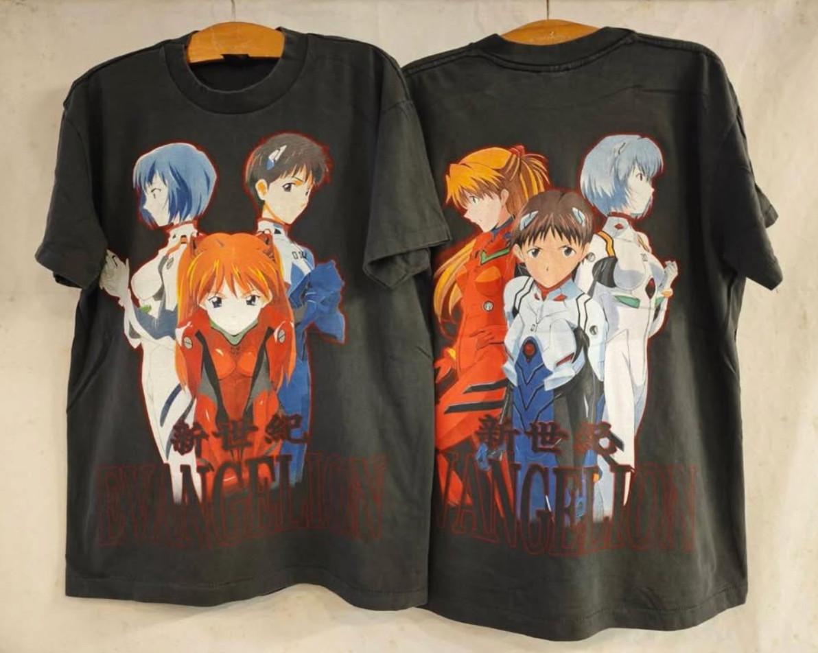 Vintage Neon Genesis Evangelion Japanese 90s Anime Cartoon Sz.L REPRINT Unisex T-Shirt XXXL
