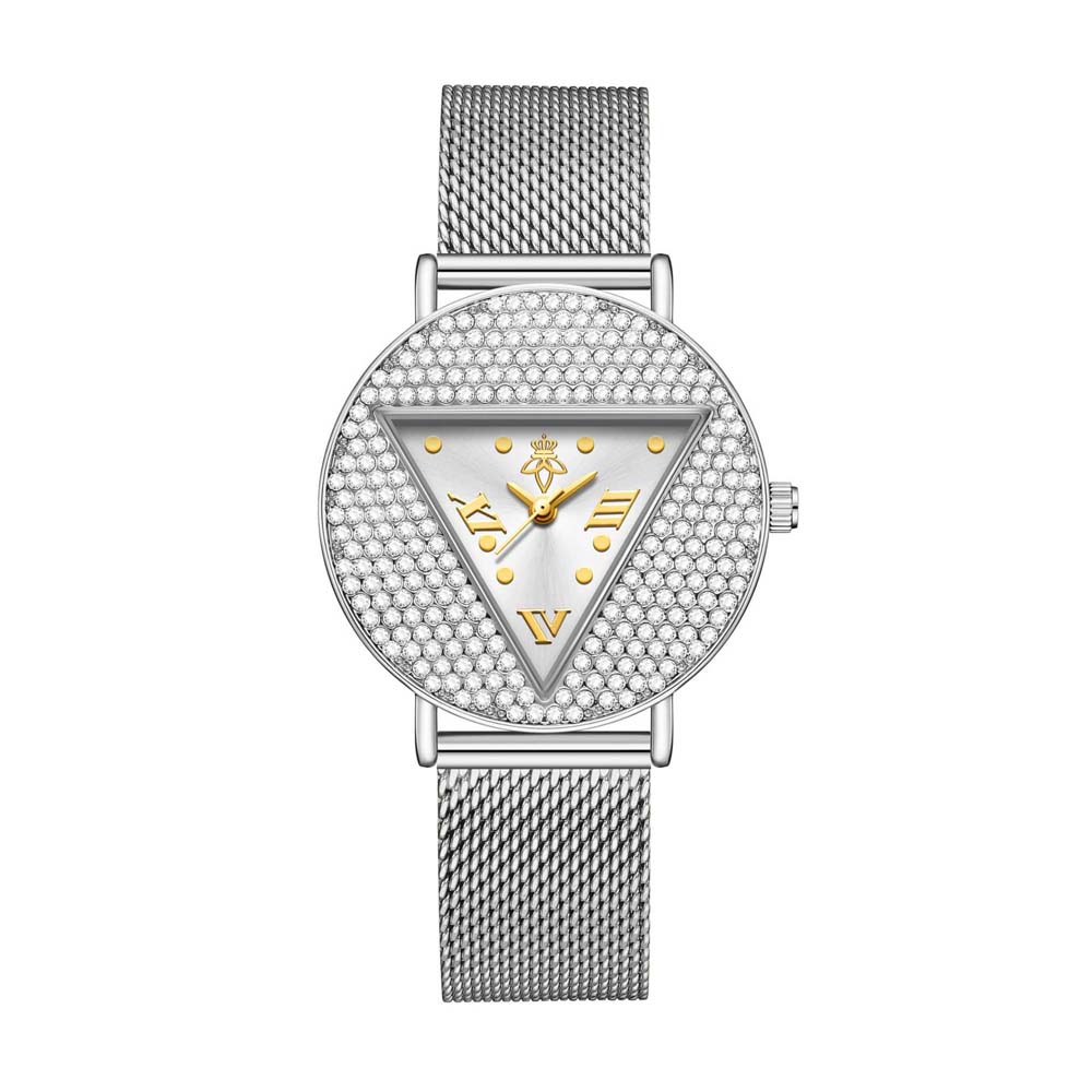 Yalalusi Niche Women's Quartz watch Triangular Luxury Women's WristWatch Diamond-Set Dial Fashionable Women's Watch reloj mujer