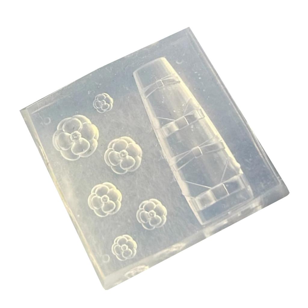 Sturdy Silicone Nail Art Decorations Mold Bowknot Flower Embossing Mold For DIY 3D Manicure Accessories Making