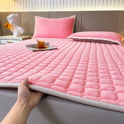 Neue Milchsamt-Steppmatratze, Flanell, verdickt, einfarbig, Tatami-Matte, Matratzenschutzmatte