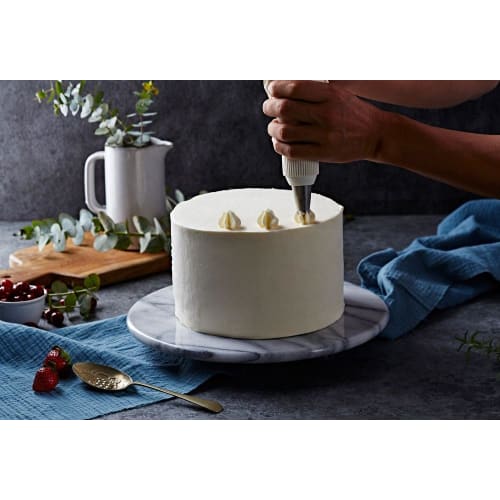 Professional-Grade Smooth Rotating Turntable for Delicious Cakes. JE Marble Cake Turntable, Cake Decorating Stand, Baking Tools, Decorations, Naps, Ba