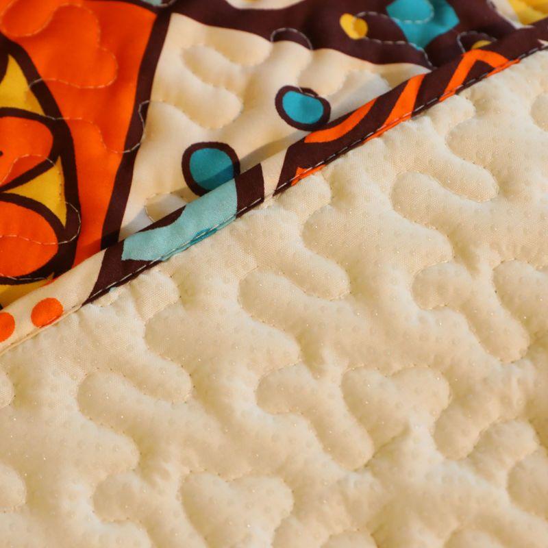 Pure Cotton Anti Slip Wear Resistant Sofa Mat Checkered Patchwork Pattern Settee Towel Bohemian Geometric Patterns Sofa Cover