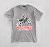 Custom Machine Biker Club Graphic T-shirt Design Unisex Jersey Short Sleeve Tee