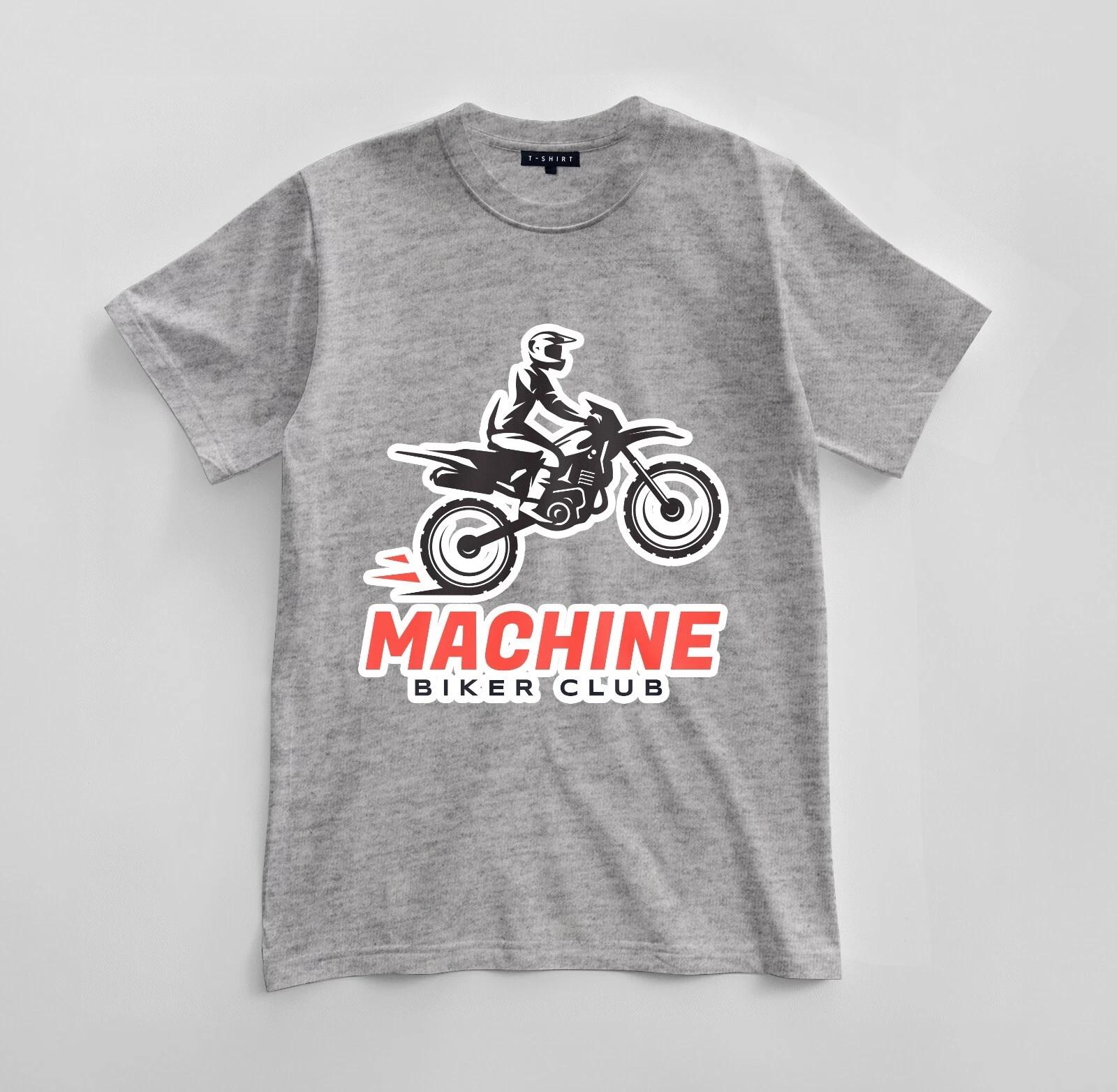 

Custom Machine Biker Club Graphic T-shirt Design Unisex Jersey Short Sleeve Tee 2XL