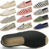 Fashion 2025 Summer Autumn Men Canvas Shoes Breathable Men's Casual Shoes Slip-On Hemp Shoes Graffiti Espadrilles Women Footwear Flats