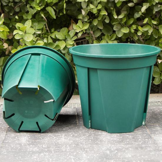 Breathable Control Flower Pot with Air Pruning Design Resin Planter for Blueberries Strawberries Roses Drainage Holes Thickened Beginner Plant Pot for