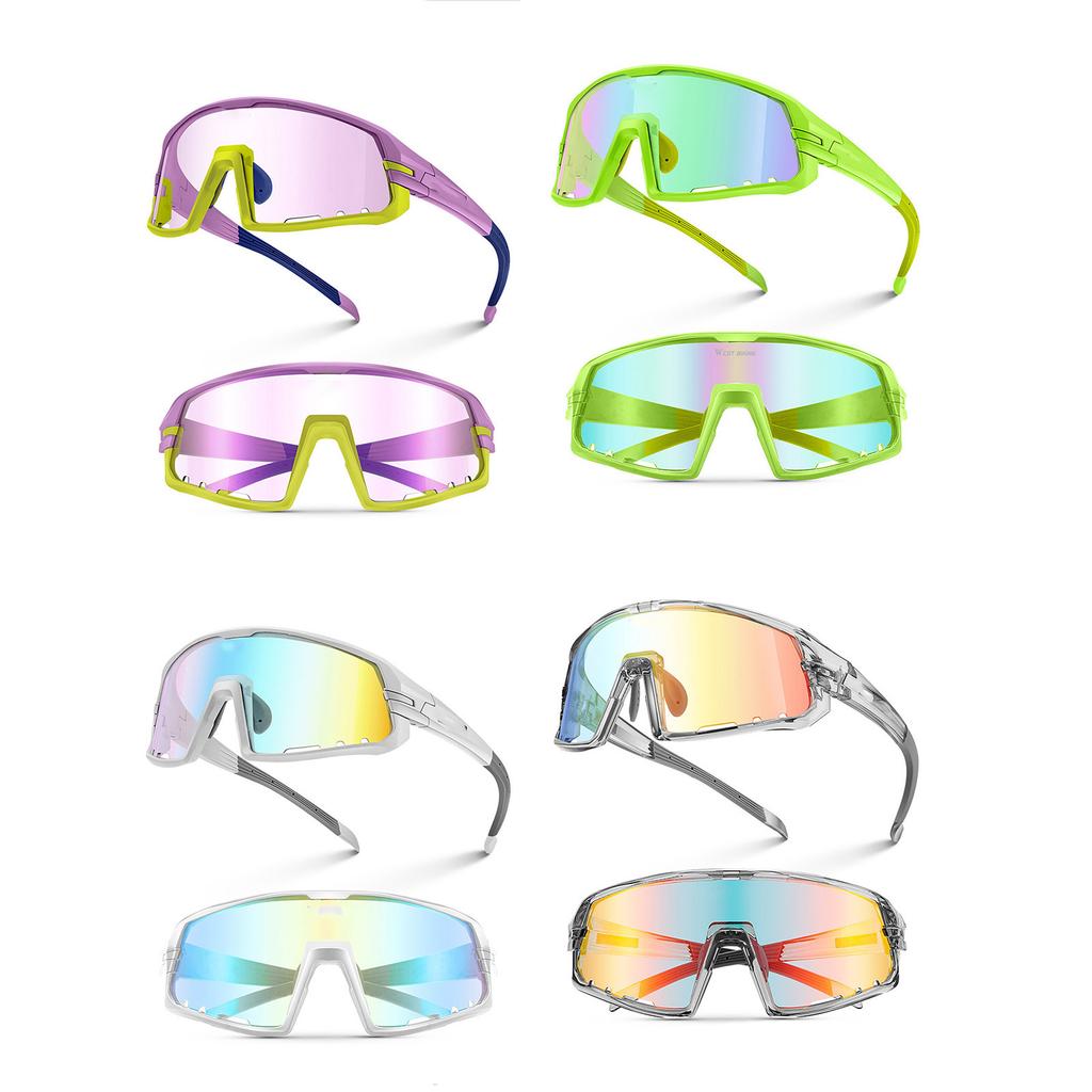 Photochromic Cycling Glasses Sunglasses Outdoor Sports Bike Glasses Bicycles Windproof Goggles for Women and Men