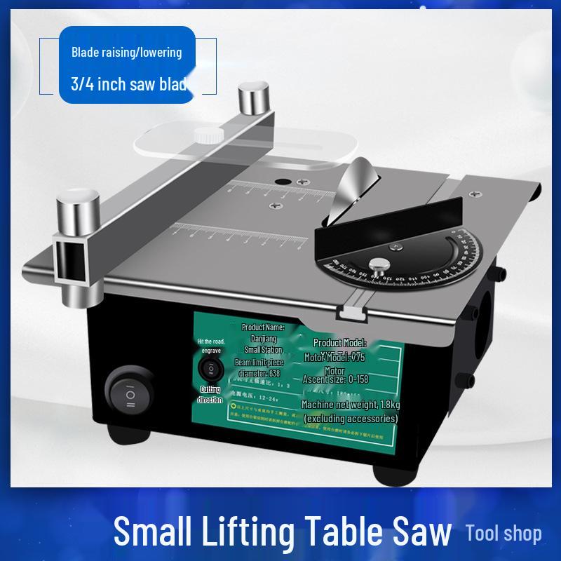 Compact Mini Table Saw for Woodworking and Acrylic Cutting