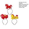 1/3Pcs 2026 New Year Headband Red Horse Headband Festive Spring Festival Party Hairband Holiday Selfie Prop