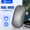 Rechargeable Wireless Mouse Bluetooth-compatible 2.4GHz Dual Modes Computer Mice Ergonomic Gaming Mouse for PC Laptop