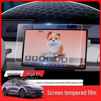 Zhijie R7 Screen Protector: Tempered Film for Central Control & Interior Protection.