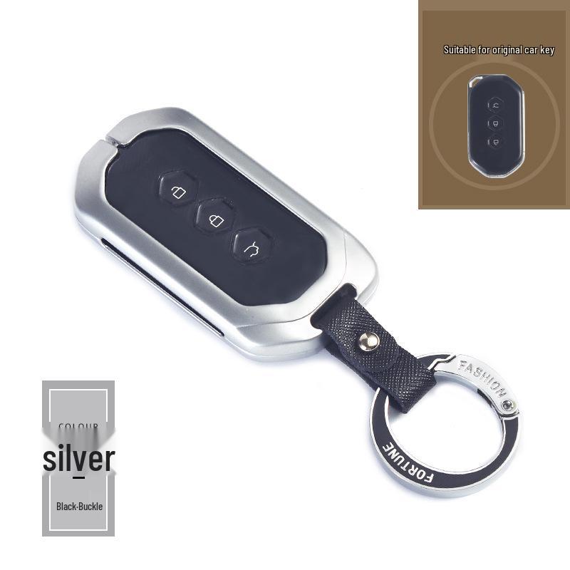 Wuling Capgemini Car Key Premium Metal Protective Case with Buckle