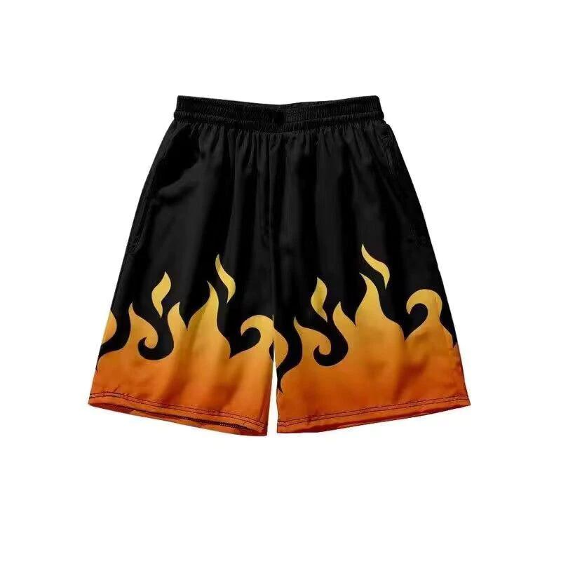

Cartoon Anime Japanese Ninja Muay Thai Kickboxing Training Shorts Print Martial Art Boxer Unisex Men Women Kid Fighting Fitness Sport Gym Workout S