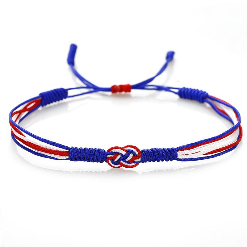 10 Colors Flag Colored Bracelet Unisex Handmade Weaven String Braslet Prayer Meditation Lucky Fabric Braclet Couple Brazalete
