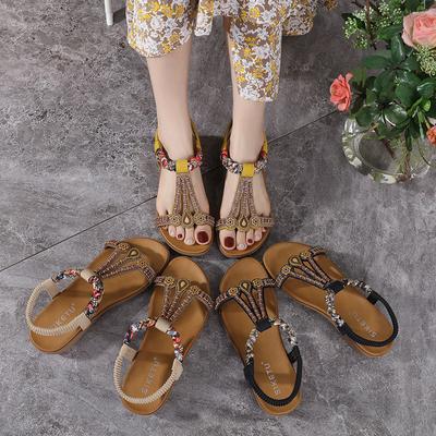 Summer Universal Fashion Trend Women's Sandals Fashionable Elastic Waistband Lightweight and Comfortable Women's Sandals