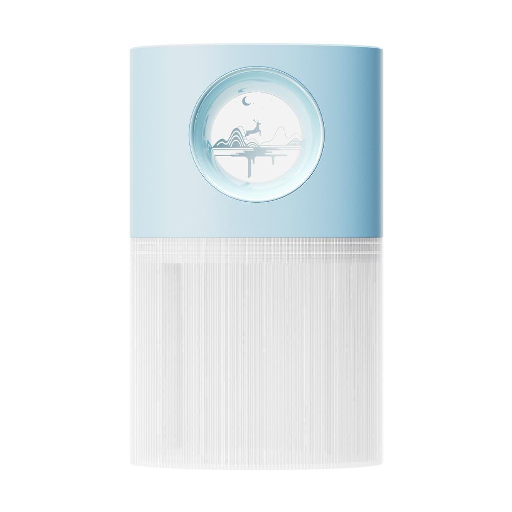 Tragbarer kabelloser Luftbefeuchter, wiederaufladbar, 2000 mAh, batteriebetrieben, Ultraschall, kühles Wasser, Aroma-Diffusor mit LED-Lampe