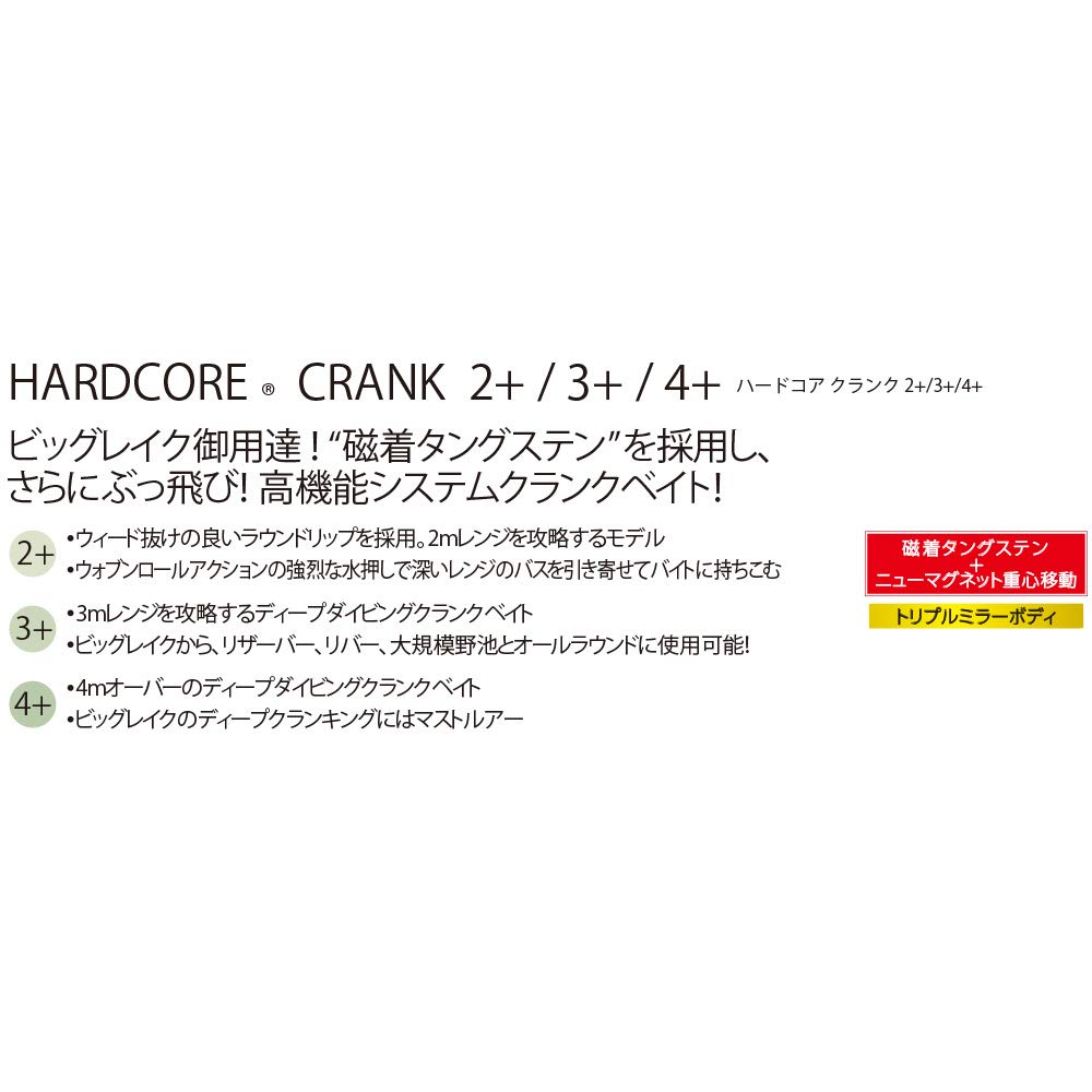 DUEL HARDCORE CRANK 75F 75mm Pearl Bass Fishing 4+ Crankbait, Weight 22.5g, R1377-GSPS-Ghost Shad,