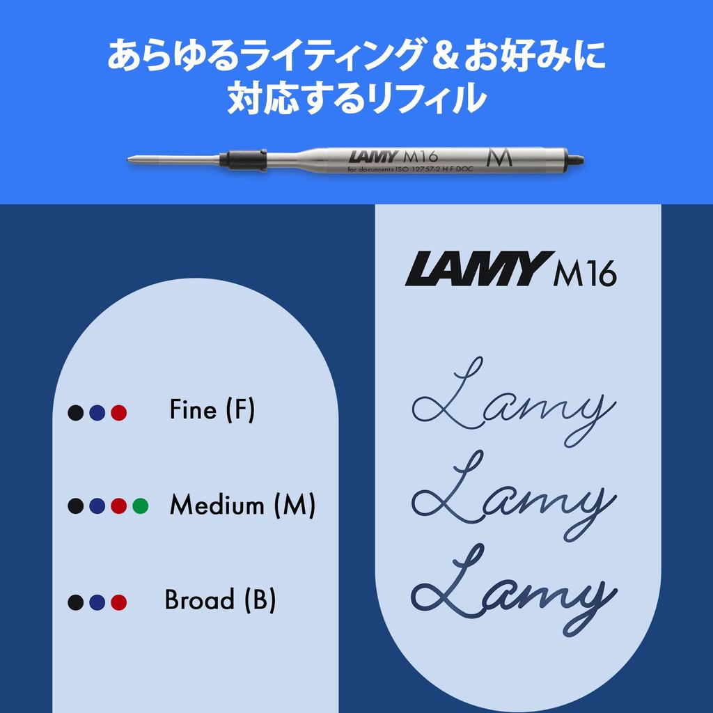 Lamy Safari Steel Black Ergonomic Grip and Medium Line Width Ballpoint Pen Comfortable for Long Writing Made of Durable ASA Plastic Includes Large