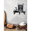 Black Metal Puppy Wall Hooks, Cute Dog Design for Living Room & Bedroom Entryway