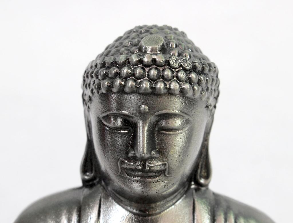 Made in Japan Japanese souvenirs Large Buddha statue 3 inches length 9 Silver (total cm)
