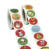 500pcs Round 20 Designs Merry Christmas Thank You Stickers Seal Labels for Envelope Cards Gift Package Scrapbooking Decor