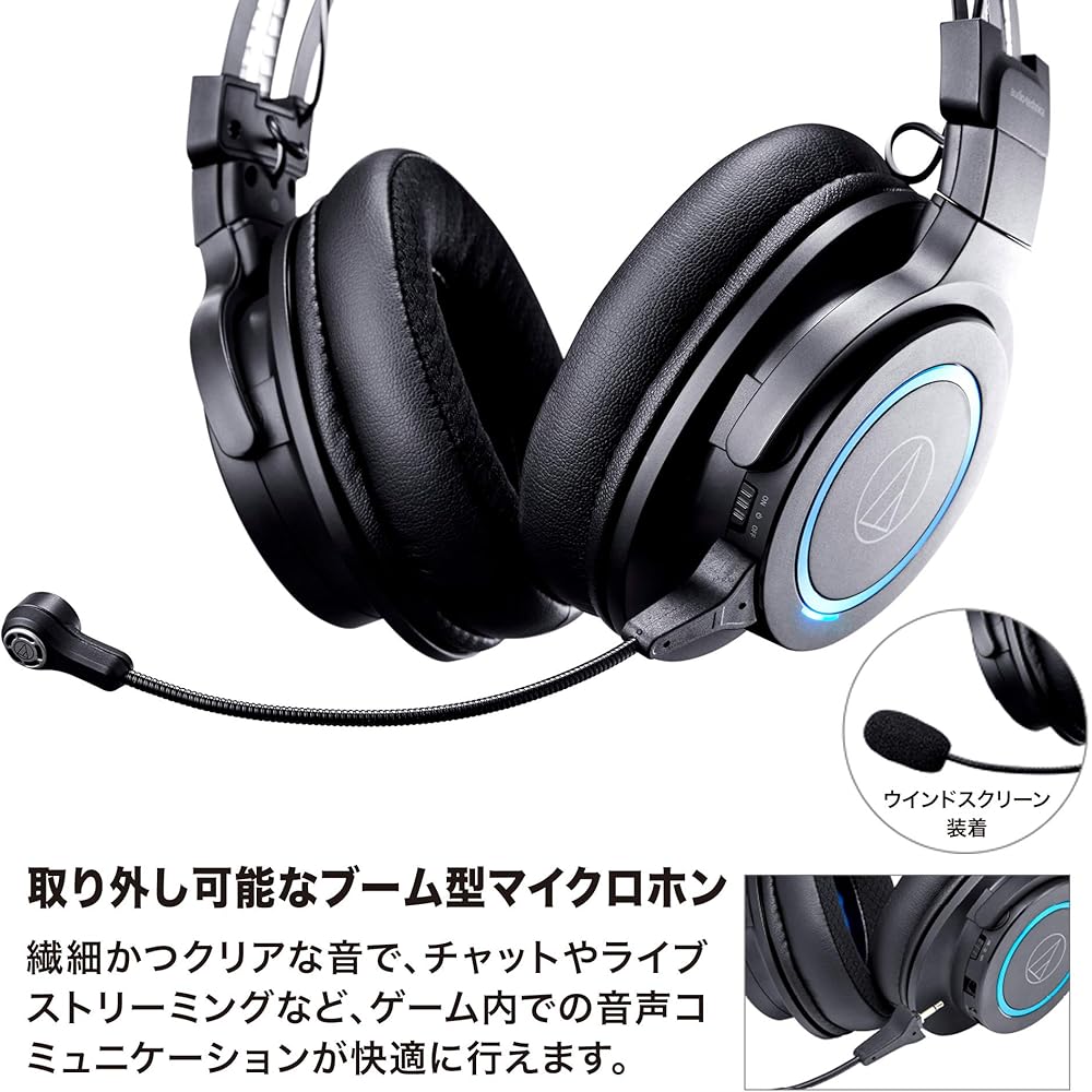 audio-technica audio-technica ATH-G1WL sealed wireless gaming headset for PC
