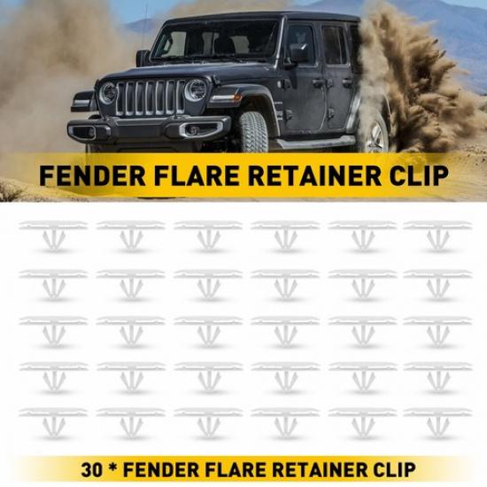 Fender Flare 30X Retainer Fit Clip 18 Jeep JL Wrangler - Fit Gladiator
