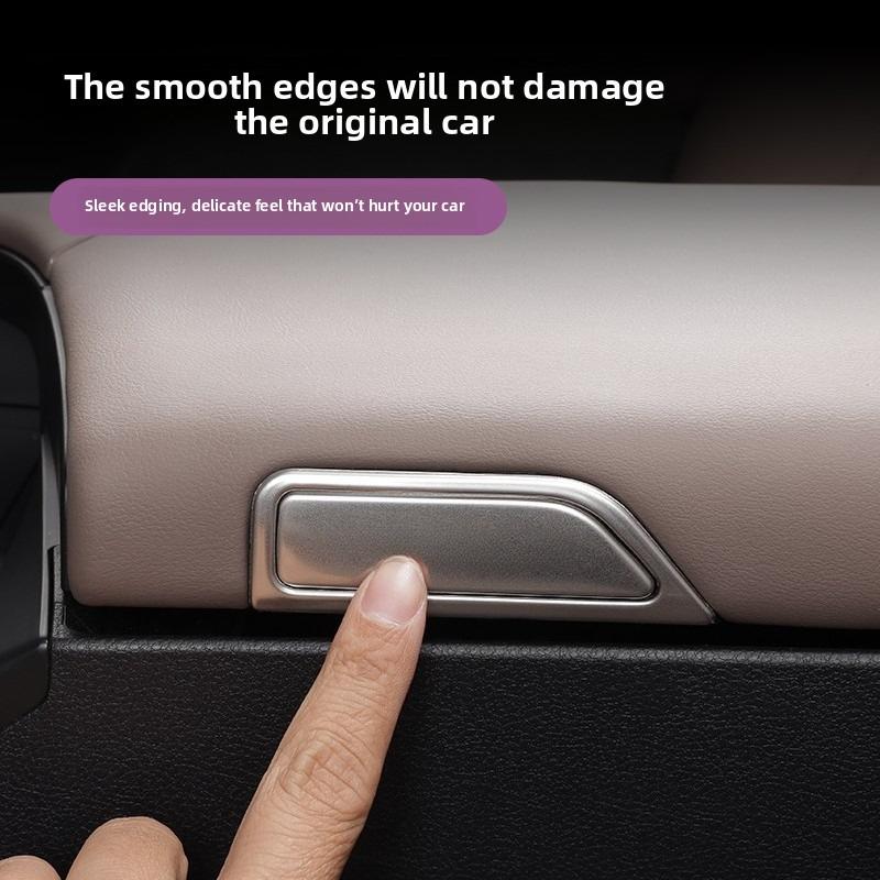Adesivo Decorativo Botão Interruptor Caixa Apoio de Braço Console Central Protetor Anti-Risco de Aço Inoxidável para Lexus ES200 ES300h 2018+
