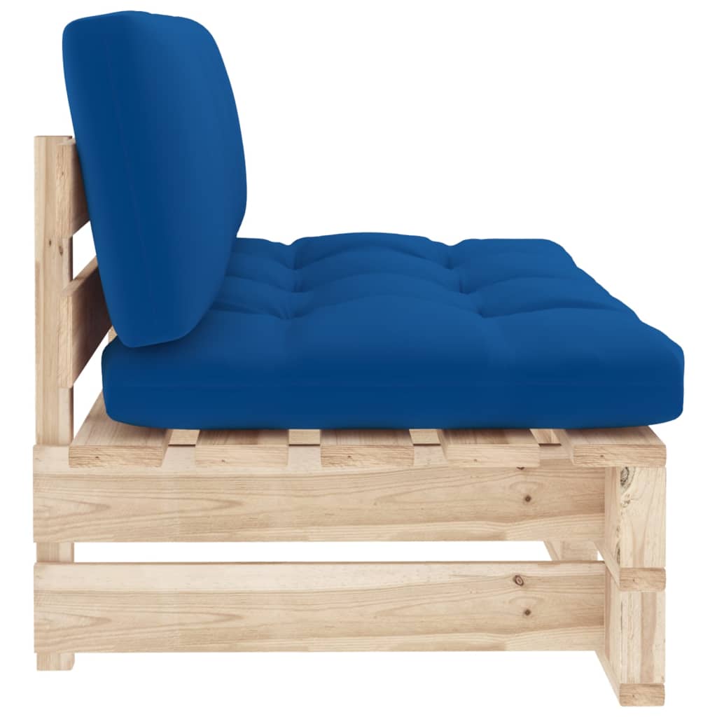 Vidaxl Garden Sofa Middle Section From Pallets, Impregnated Pine Wood