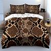 Snake Pattern Three-Piece Set, Fashion Accessories Kid'S And Adults' Bedroom Decor, Exquisite Three-Piece Bedding Set Gift