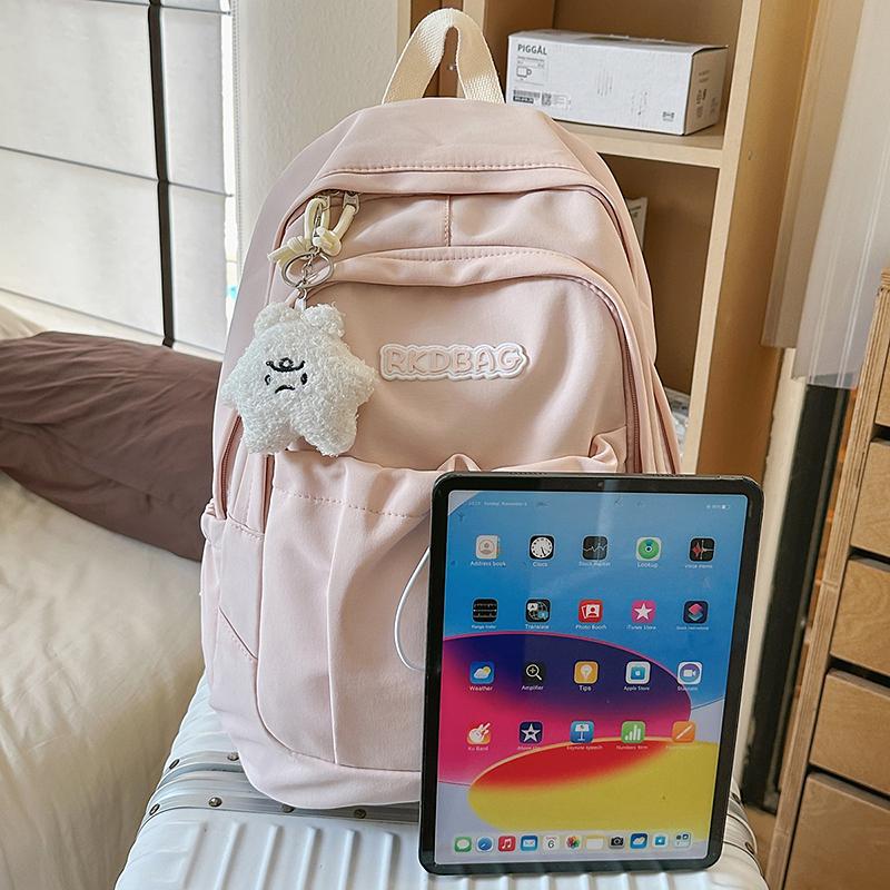 Rucsac pentru femei de culoare uni ghiozdan student