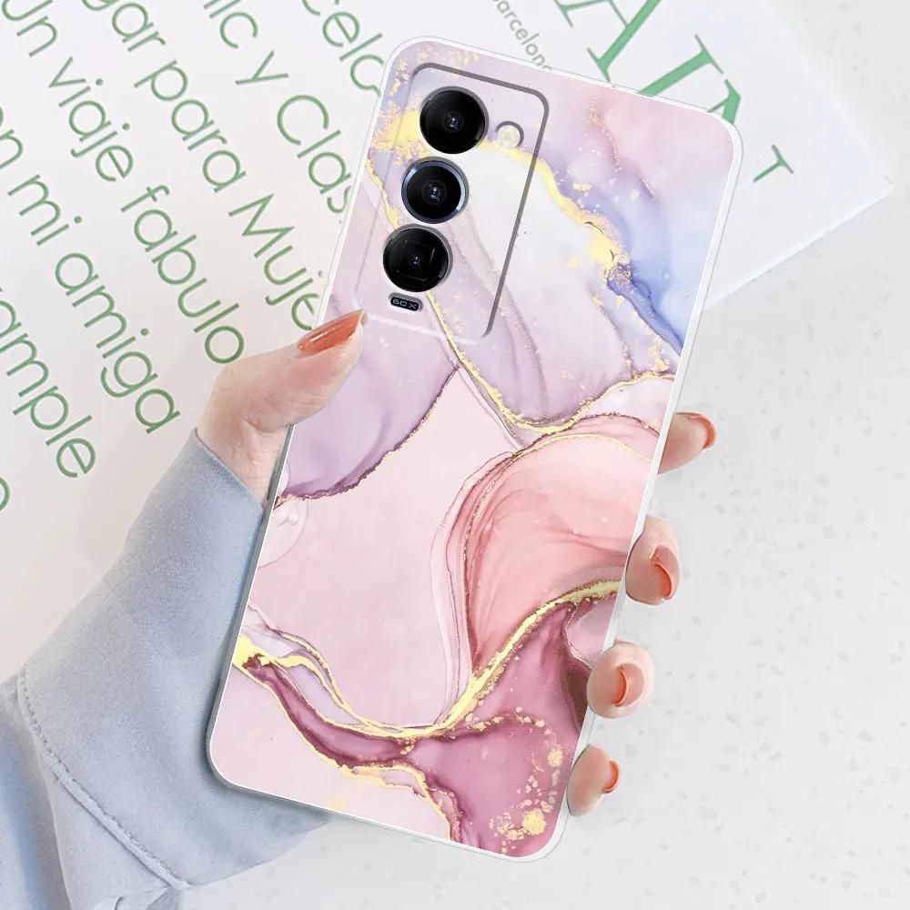 

For Tecno Camon 18 Case Camon 18P Cover Marble Transparent Cases For Tecno Camon 18 P 18P Cute Silicone Clear Phone Bumper Bags Tecno Camon 18P