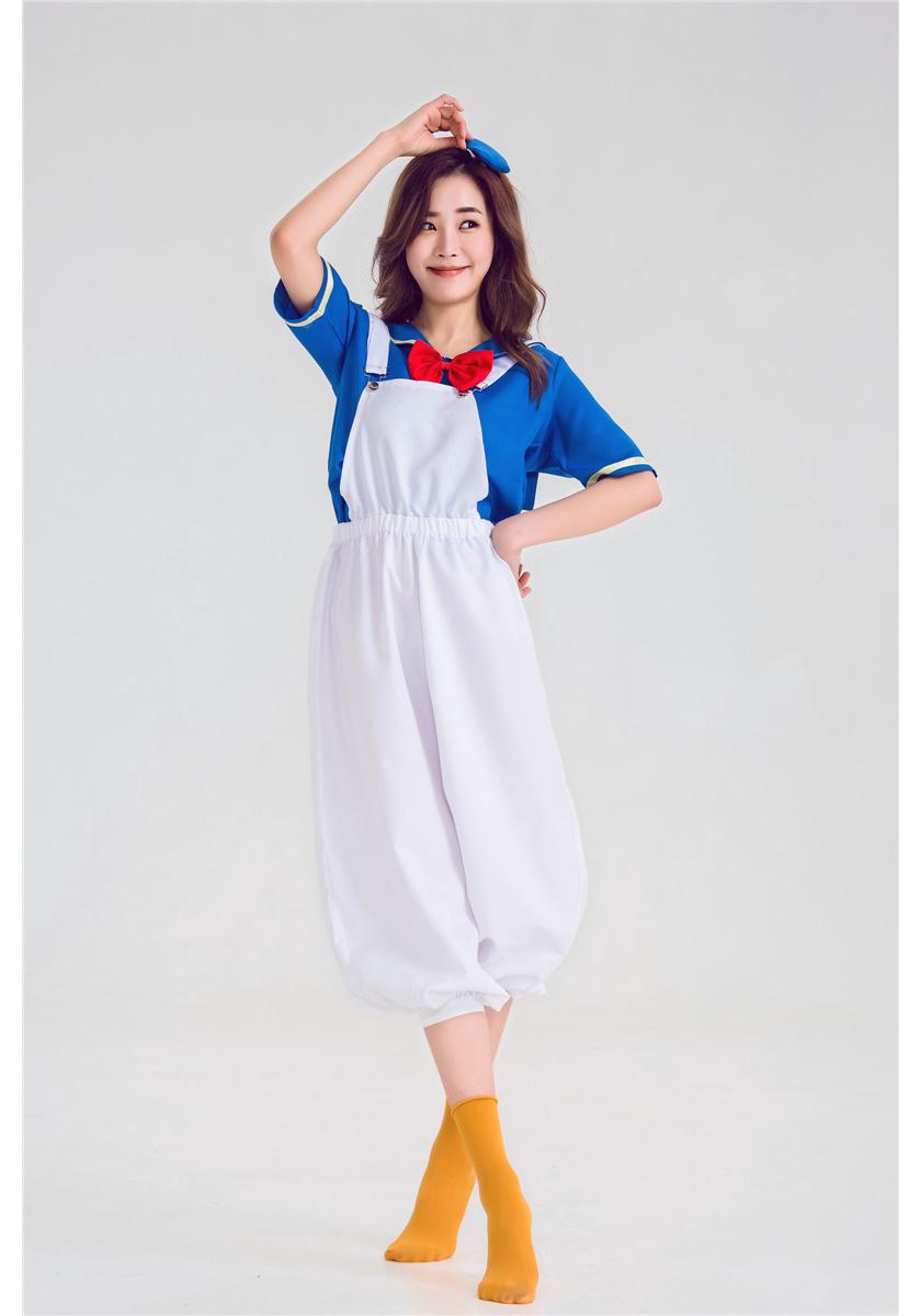 Donald Duck Halloween Costume - Adult Navy Sailor Cosplay Outfit L