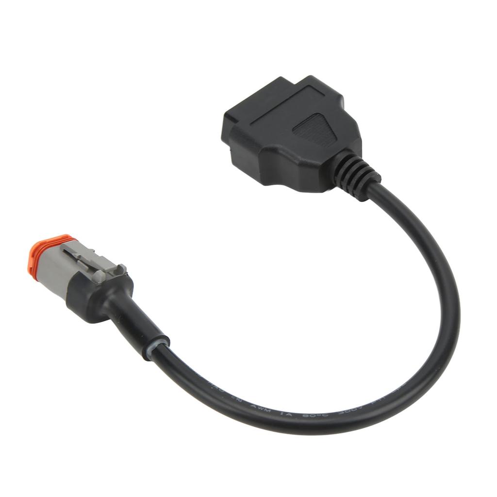 Motorcycle 4Pin To 16Pin OBD2 Diagnostic Cable Code Reader Convertor Scanner Adaptor 12?24V