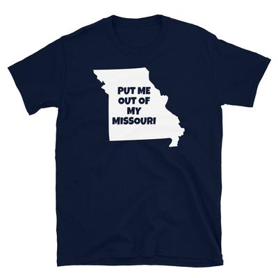 Sors-moi de mon t-shirt unisexe à manches courtes humoristique fantaisie de Kansas City Missouri
