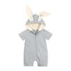 Infant Bunny Ear Jumpsuit - Summer Short Sleeve Romper for Babies and Toddlers