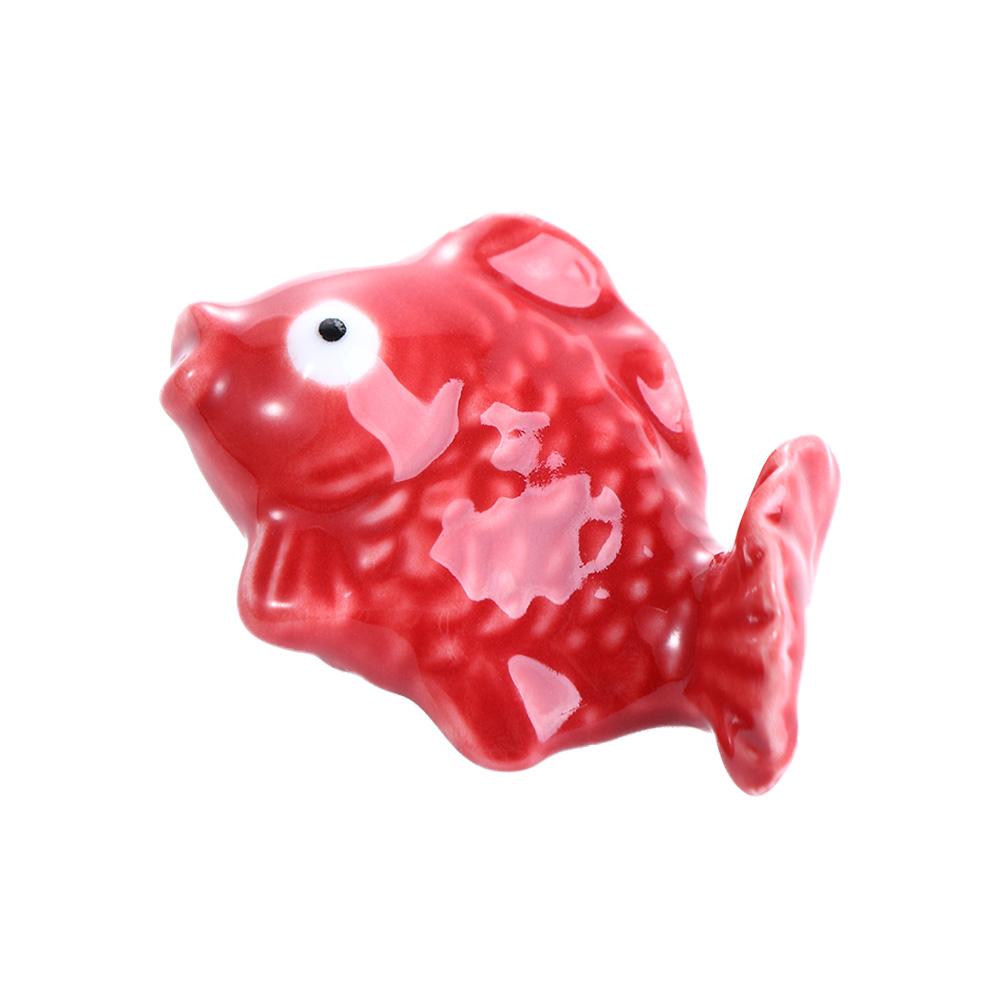 Hotel Restaurant Spoon Fork Creative Fish Shaped Ceramic Chopsticks Holder Chopstick Rest Tableware Rack Dinnerware Stand