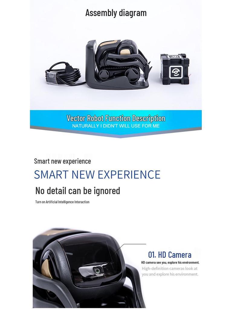 Vector2.0 Smart Pet Robot: AI-Powered Emotional Companion and Interactive Toy for Children
