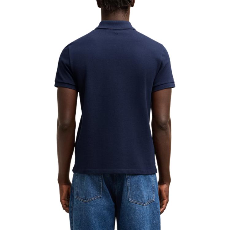 Ami Paris Ami De Coeur Logo Embroidered Polo Shirt BFUPL001760-430