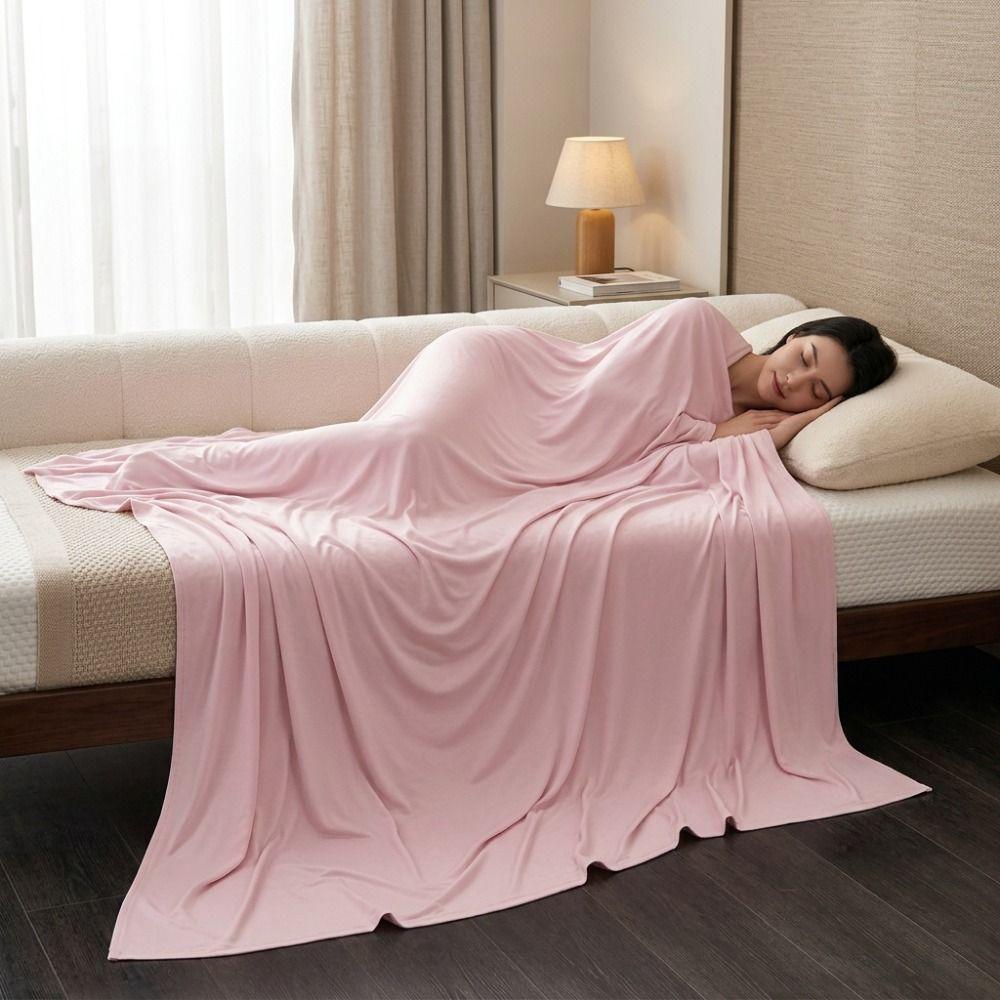 Lightweight Throw Blanket Ultra Soft Air Conditioning Quilt Practical Summer Cooling Blanket Sofa
