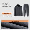 MONTAGUT Men's Casual Sport Tracksuit with Stand-Collar Sweatshirt