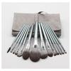 HMU Blind Drop Shipping Soft 12pcs Pink Wood Handle Good Quality Custom Logo Makeup Brushes Set