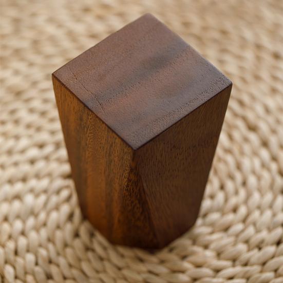 Drewniany Orzechowy Pojemnik na Długopisy Pojedyncza Tubka w Stylu Ceremonii Herbacianej Organizer Ręcznie Robiony Przechowywanie na Biurko na Pędzle Narzędzia Elegancki Wystrój Biura