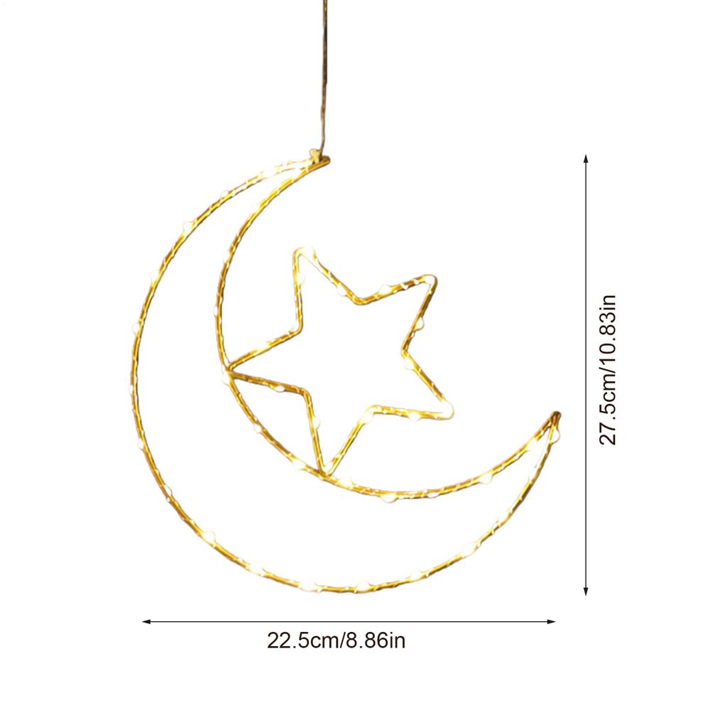 

Moon Light Battery Operated Moon Lamp LED Ceiling Fairy Lights For Window For Indoor Outdoor Living Room Bedroom Door Window