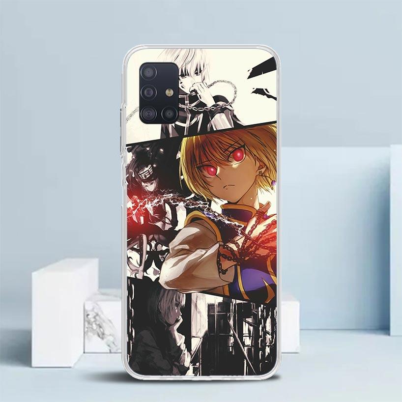 Huner X-Hunters Kurapika Soft Cover for Samsung Galaxy A12 A22 A32 A52 A72 A02S Phone Case Note 20 Ultra 10 S10 Plus A51 A71 A50