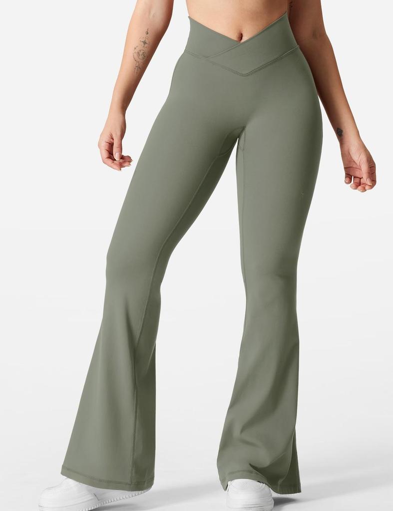 Europäisch-Amerikanische Nylon-Kreuzbund-Schlag-Yogahose für Damen