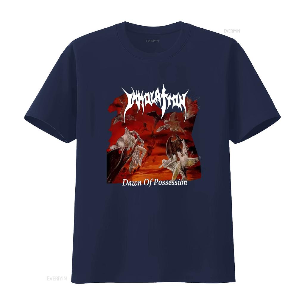 Immolation Alba del Possesso T-shirt Death Metal con artwork di Suffocation Nile Incantation vintage Lavato