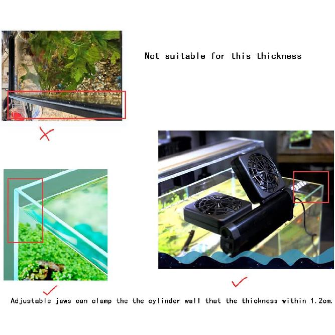 Aquarium Chillers Aquarium Fan Fish Tank Cooling Fan Marine 2 Fan