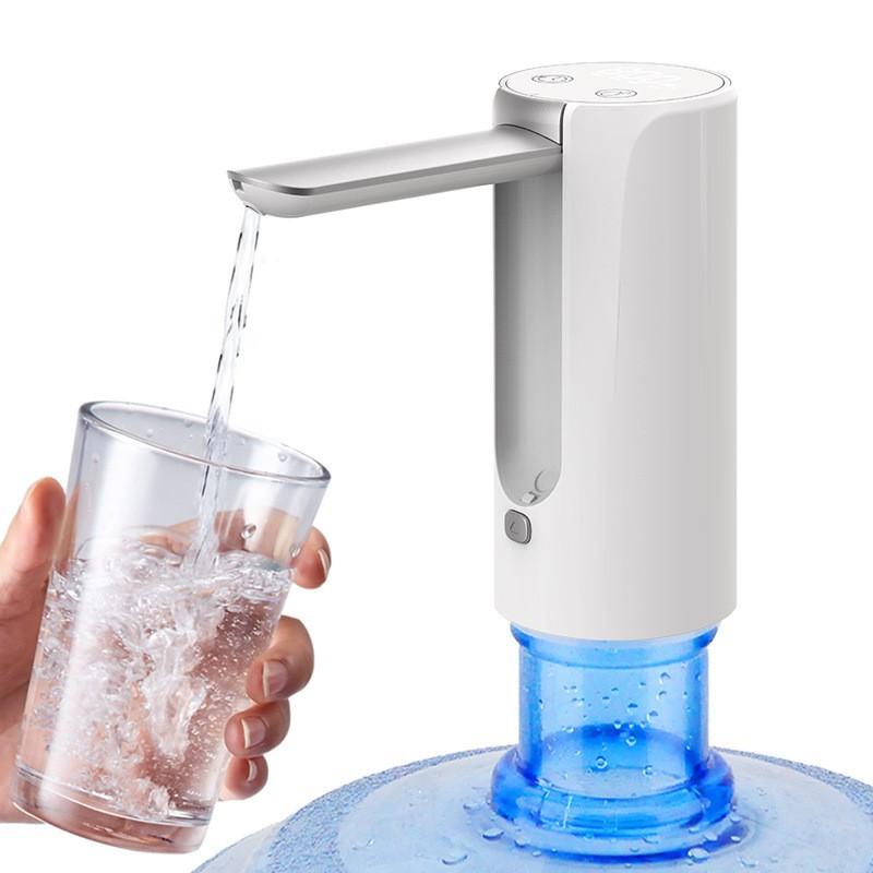 Collapsible Water Dispenser for 5 Gallon Water Bottles, White LED Touch Screen